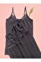 Women's 6 Pieces Black Rope Strap Cotton, Lycra, Lacy, Ribbed Athlete