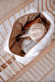 100% Cotton Muslin Care Bag - Ribbon / Beige - 5