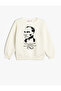 Ataturk Printed Long Sleeve Sweatshirt - Crew Neck Raised