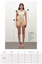 Powder Pink V-Neck Valeria Special Edition Vest - Button Closure, Zero Sleeve, Thick Strap - 5
