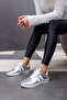 Bruce Women's Silver Lace-Up Sneaker - 5