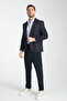 Plaid Pattern Mono Neck Slim Fit Blazer Single Jacket - 5