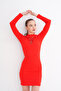Front Cord Embroidered Mini Dress - 5