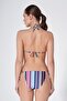 Les Lilas Üçgen Kesim Bikini Takım Çiçek Ve Çizgi Desenli - 3
