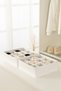 Set of 2 White Closet Drawer Underwear Belt Socks Shawl Organizer Box Accordion Organizer with Compartments