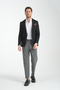 Takiro Men's Dark Brown Stretching Fabric Slim Fit Mono Collar Sports Blazer Jacket - 5