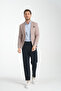 Odessa Men's Brown Self-Patterned Seasonal Mono Collar Slim Fit Blazer Jacket - 5