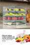 Green 6-Piece 3.5 Liter Refrigerator - Freezer Organizer, Microwave and Freezer Containers - 5