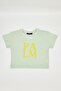 Girl's Crop Tshirt Green - Aleyna