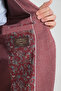 Allegri Men's Burgundy Patterned Slim Fit Mono Collar Sports Blazer Jacket - 3
