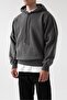 Winter Men's Anthracite Hooded Sweatshirt