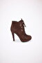 Women's Nubuck Long Heeled Shoes - 5