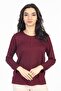New Season Simple Pattern Round Neck Lycra Mother Combed Cotton Blouse 6484 - 4