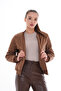 Black Zipper Detailed Windproof Coat - 3