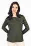 New Season Simple Pattern Round Neck Lycra Mother Combed Cotton Blouse 6484 - 4