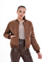 Black Zipper Detailed Windproof Coat - 5