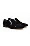 Black Color Laceless Genuine Leather Men's Shoes