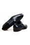 Dark Blue Color Lace-Up Genuine Leather Men's Shoes - 2