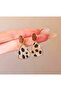 Leopard Print Dangle Stylish Women's Earrings Valentine's Day Gift