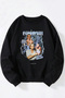 Eminem Rap God Blue Printed Women/Men Black Crew Neck Cotton Sweatshirt