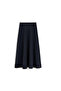 Women's Puff Scuba Black Hijab Flared Skirt