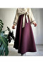 Women's Puff Scuba Hijab Flared Skirt - 3