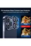(2 Glass + 2 Lens) 2 Pcs Screen Protector Compatible with iPhone 15 Pro Max and 2 Pcs Camera Lens Protector - 5