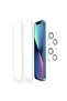 (2 Glass + 2 Lens) 2 Pcs Screen Protector Compatible with iPhone 13 and 2 Pcs Camera Lens Protector - 2