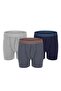 Erdem Grimelange-أسود-أبيض 3'lü Erkekler'boy Elastane Boxer 3363