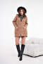 Women's Hair Braid Detailed Cardigan Biscuit 20943 - 5