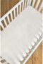 Premium 100% Natural Cotton 100X150 cm Elastic Free Cream Bed Sheet for Baby