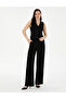 Black Palazzo Fabric Trousers 50290384 -Vr046