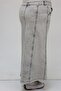45007-1 Large Size Piece Stone Detailed Denim Skirt - Gray - 5