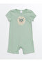 Lcw Baby Crew Neck Printed Combed Cotton Jumpsuit 2Pcs - 2