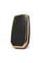 For Toyota New Case Chr C-Hr Camry Corolla Cross Yaris Cross Prius Rav4 Key Case Cover Black Gold Color - 3