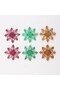 Natural Bamboo Small Colorful Star Set of 6 - Christmas Decoration 18X5 cm - 5