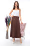 Pliated Skirt in Crepe Fabric, Hijab Skirt, Long Pleated Skirt - 2