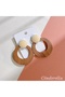Bohemian Style Modern Women's Wooden Earrings