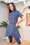Pareo Model Short Sleeve Semi Covered Hijab Swimsuit 2200 - 3