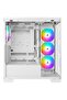 حقيبة ألعاب Nebula MID Tower ATX للكمبيوتر الشخصي باللون الأبيض - 3