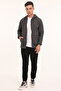 Mr Rjn387 Fz Hd 4Pr Anthracite Melanj Men's Tracksuit Top - 3