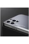 Apple iPhone 13 Pro Compatible Case Metal Mitras Case (Silicone Edge) Gray - 2
