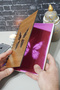 Butterfly Themed Wooden Cover Notebook - Lined Notebook - Agenda - School Notebook (A5 - 120 Pages) - 2