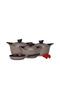 Lahoya Granite Cookware Set, 9 Pieces, Brown - 3