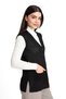 Women's Middle Age and Above Mercerized Pocketed Buttoned Rolax Mother Vest 745 - 4