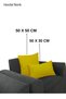 Cushion Cover with Zipper, Linen Look, 2 Pieces for Sofa (50X50 30X50) cm
