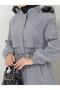 Women's Battal Size Full-Size Lined Waist Adjusted Long Spoon with Zipper - 2