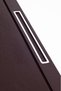 Leather Covered Table Set Brown Chrome Detailed 50x35 cm - 2