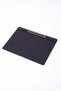 Table Cluster with Leather Cover Plain Black Gold Detailed 50x35cm