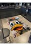 Kemal Collection Multicolored Cartoon Duck Patterned Woven Base Modern Decorative Carpet 43